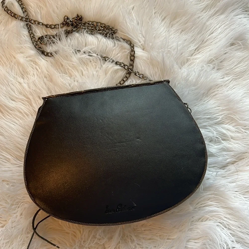 Sam Edelman Georgina metal and leather crossbody bag